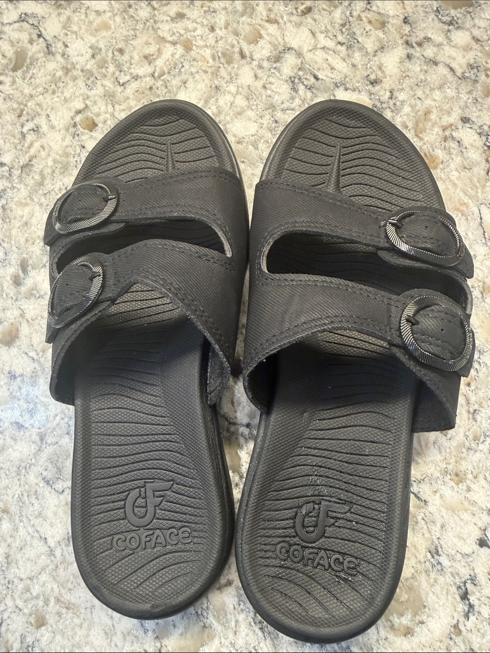 Coface Women's Recovery Sandals with Adjustable Buckles